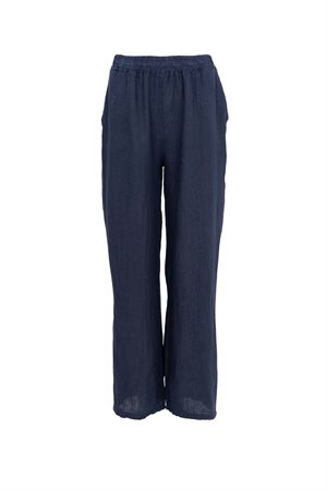 Black Colour - Navy Hør buks